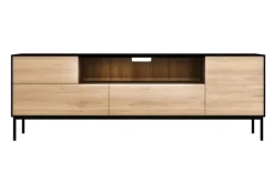 TV Board Blackbird Eiche massiv B 180 cm