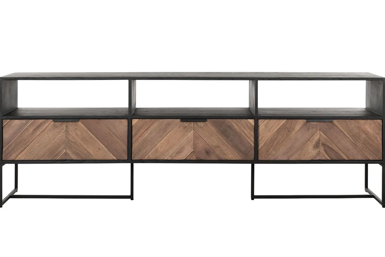 TV Board Criss Cross Massivholz B 180 cm