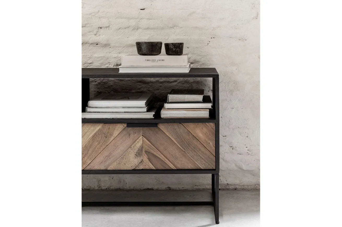 TV Board Criss Cross Massivholz B 180 cm