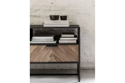 TV Board Criss Cross Massivholz B 150 cm