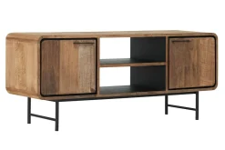 TV-Board Evo auf Fuß Teak B 145 cm
