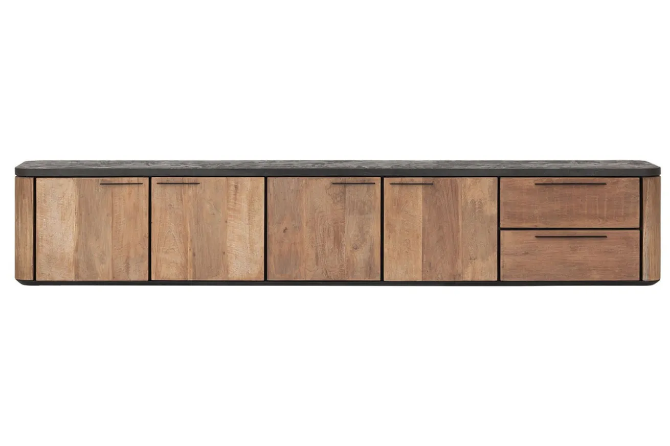 TV-Board Soho hängend Teak B 230 cm