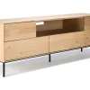 TV Board Whiteboard Eiche natur B 180 cm