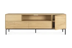 TV Board Whiteboard Eiche natur B 180 cm