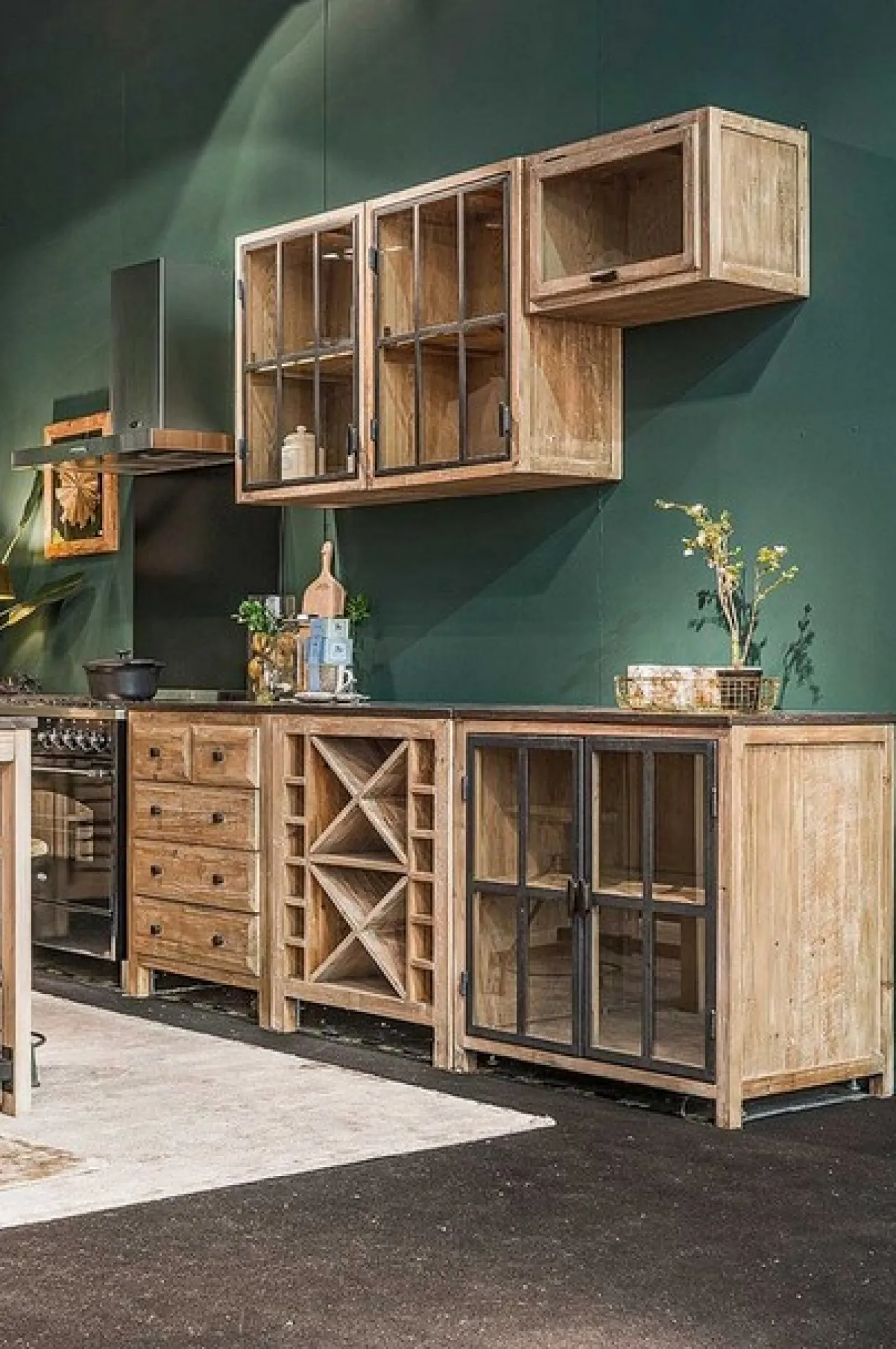 Unterschrank Montpellier mit 2 Glastüren