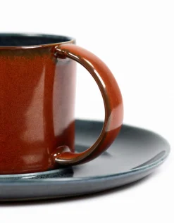 Unterteller Kaffeetasse Terres de Reves rot