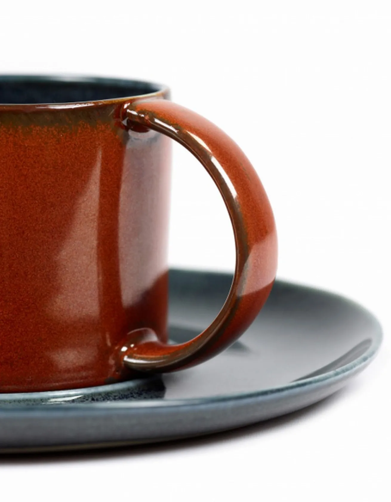 Unterteller Kaffeetasse Terres de Reves rot