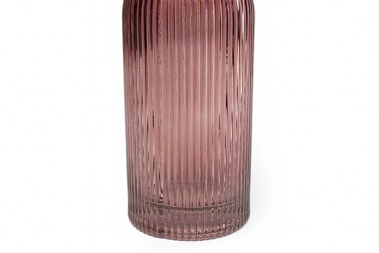 Vase Glas altrosa gelb