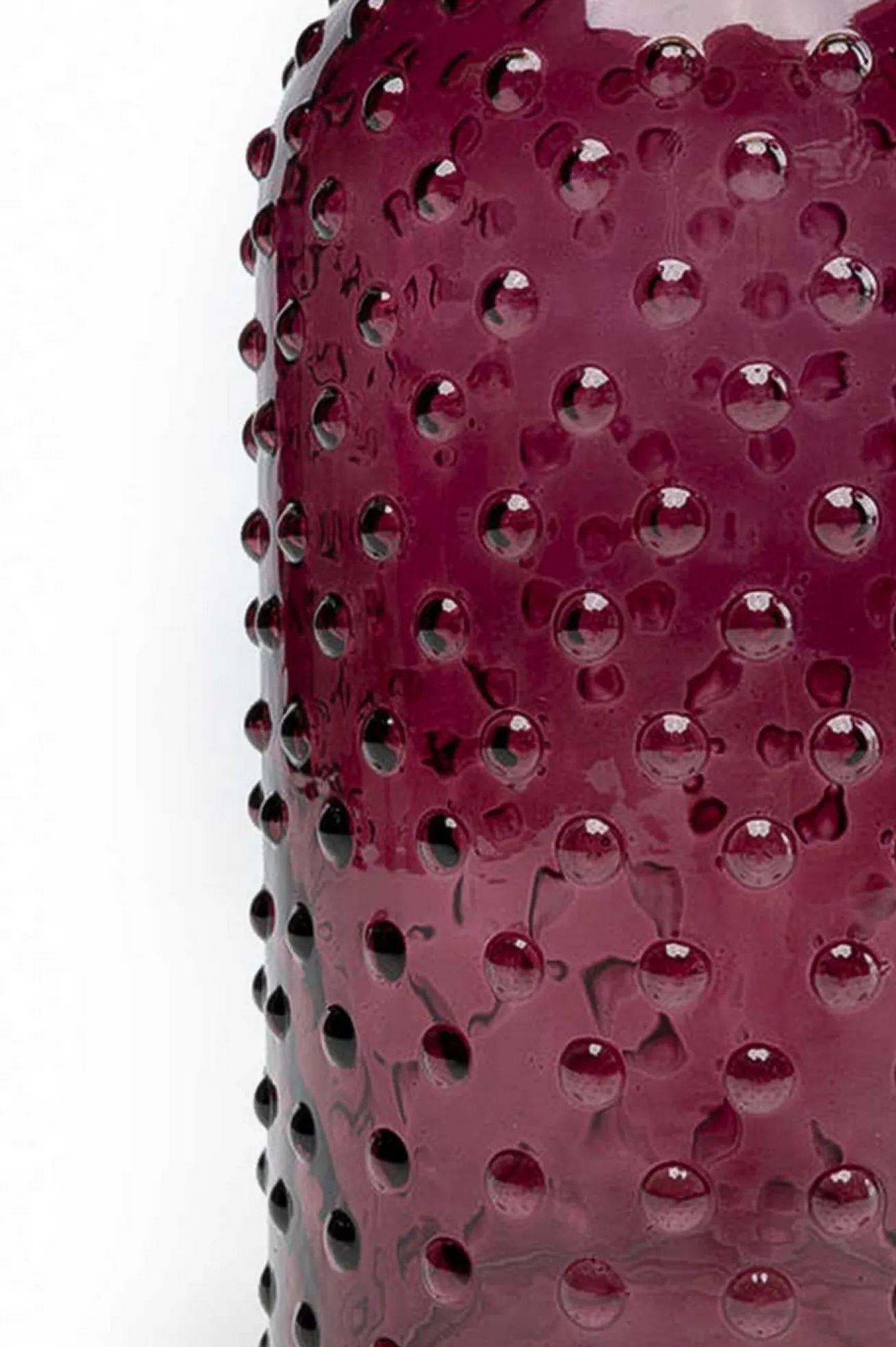 Vase Glas gelb violett