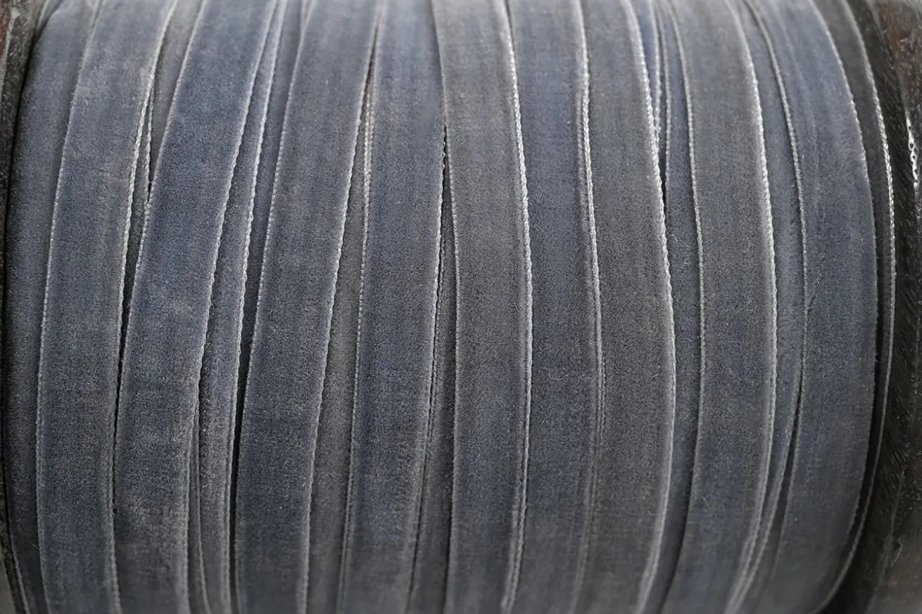Velvet-Samt Band Ribbons 100m blau