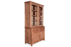 Vitrine Loft Teakholz massiv schmal
