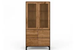 Vitrinenschrank Birmingham Eiche H 200 cm