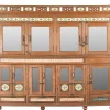 Vitrinenschrank Dutch Style mit Kacheln natur