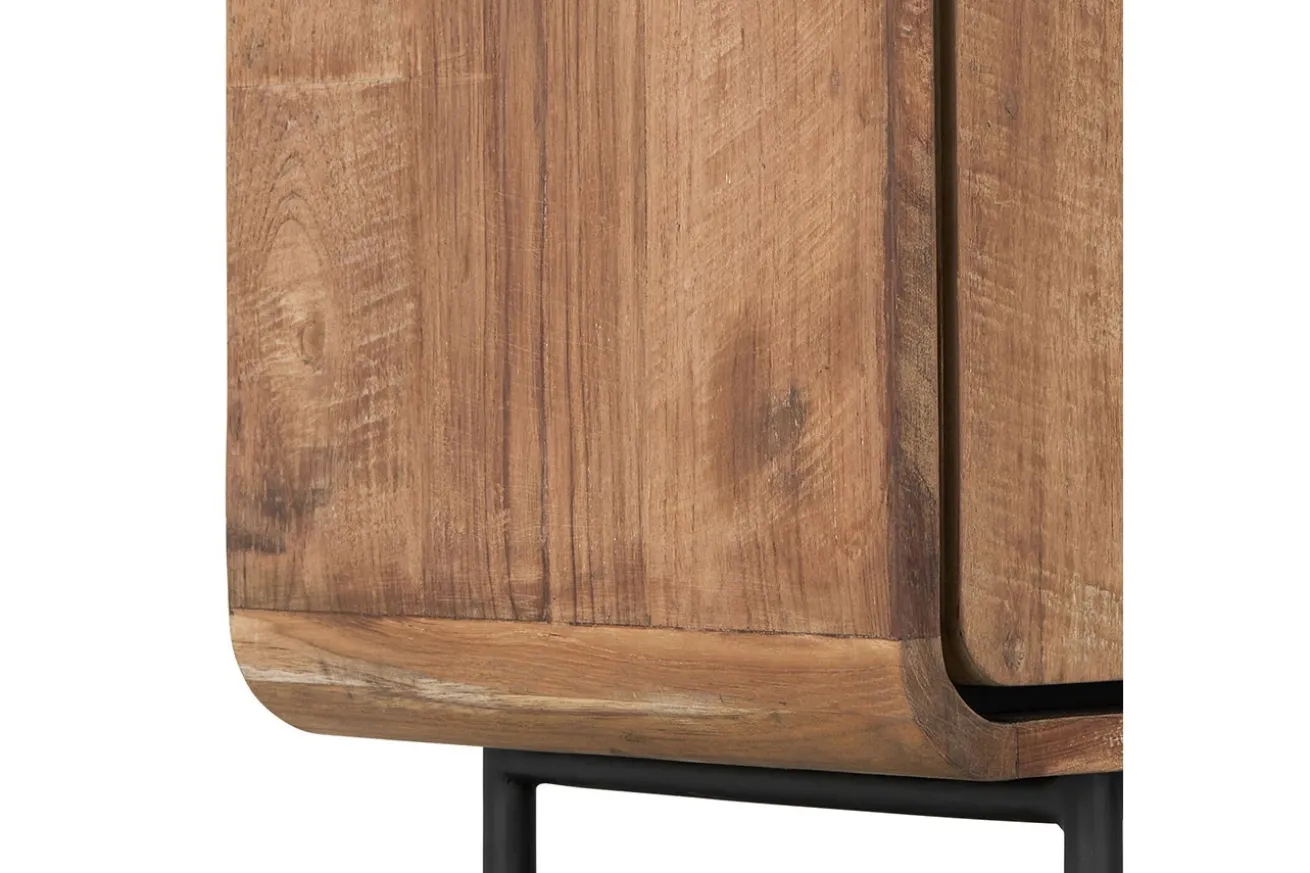Vitrinenschrank Evo Teak H 220 cm