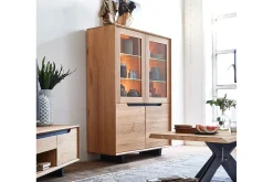 Vitrinenschrank EXTREME Eiche H 170 cm