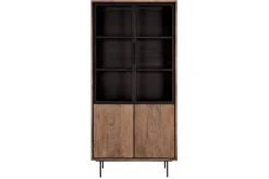 Vitrinenschrank Metropole Teak H 210 cm