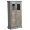 Vitrinenschrank Vintage grau