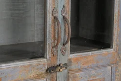 Vitrinenschrank Vintage grau