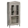 Vitrinenschrank Vintage grau