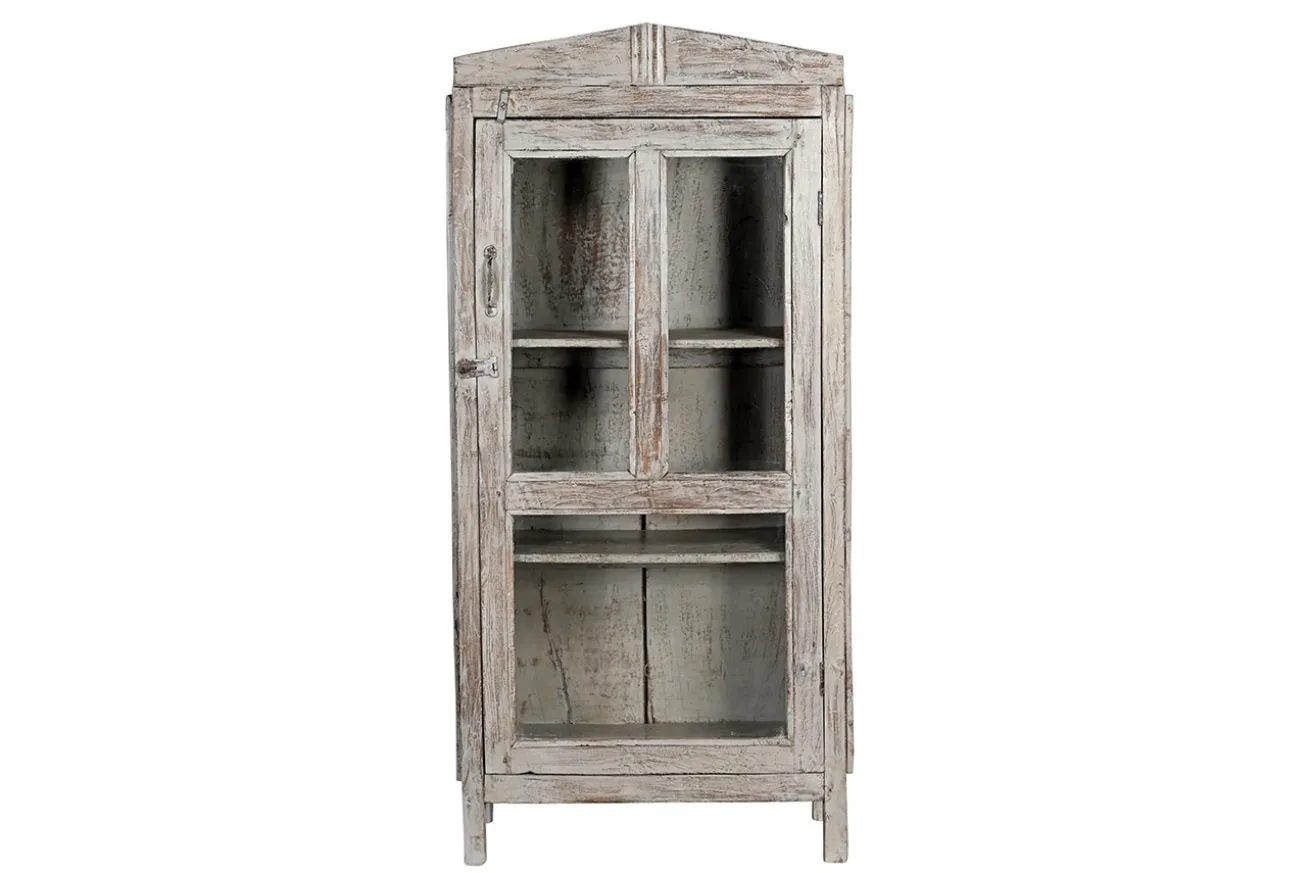Vitrinenschrank Vintage grau