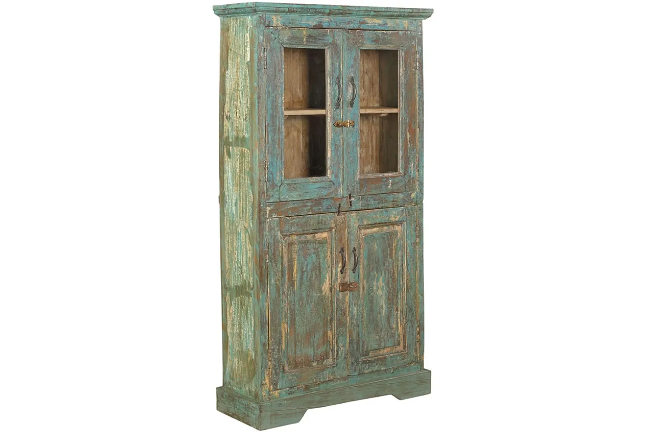 Vitrinenschrank Vintage grün