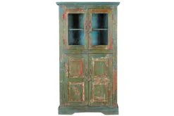 Vitrinenschrank Vintage grün