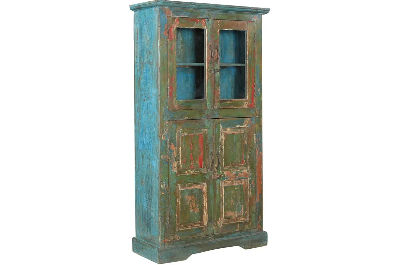 Vitrinenschrank Vintage grün