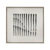 Wandbild Bergamo schwarz weiss 63x63 cm