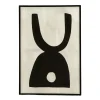 Wandbild Equilibro schwarz H 90 cm
