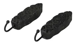 Wandhaken Vintage schwarz