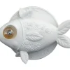 Wandleuchte Aprile Fisch weiss