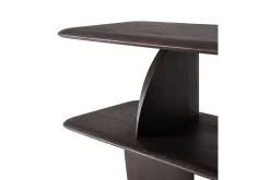 Wandregal Geometric Teak gebeizt