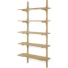 Wandregal PI Eiche H 196 cm