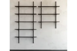 Wandregal PI Mahagoni H 196 cm