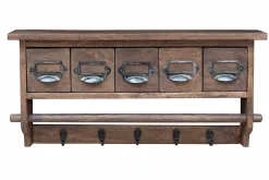 Wandregal Vintage mit Schubladen 66*30*15 cm