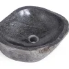 Waschbecken Kiesel oval medium