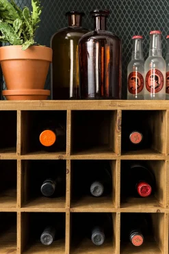 Weinregal Vino Metall Massivholz