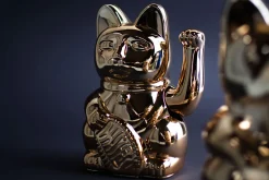 Winkekatze Lucky Cat Cosmic shiny platin